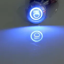 16mm LED illuminé autobloquant étanche bouton de poussée interrupteur en acier inoxydable